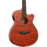 Tanglewood TA4 CE HN Azure Superwolk C/E Quilted Ash Shorline Amber Gloss Acoustic Electric Guitar