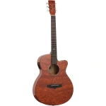Tanglewood TA4 CE HN Azure Superwolk C/E Quilted Ash Shorline Amber Gloss Acoustic Electric Guitar - Gambar 2