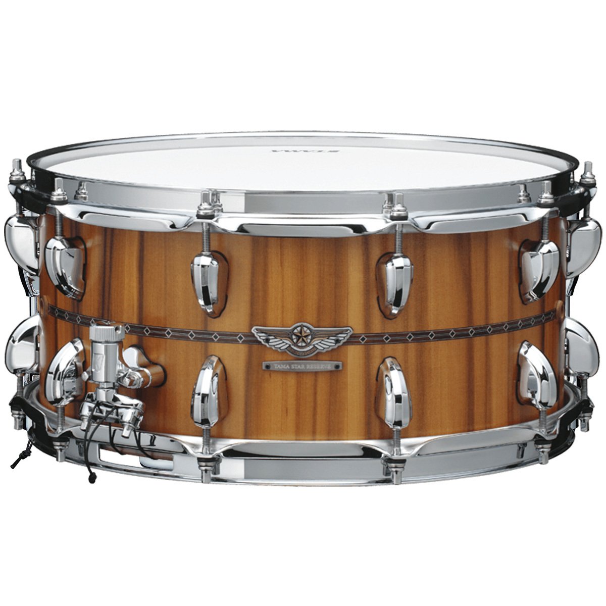 TGHS1465S_SNT Tama STAR Reserve TGHS1465S-SNT G-Mahogany 14x6.5 inch Limited Snare Drum, Satin Natural Tineo - Gambar 1