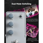 Donner X Ruben Wan UMBRIA Overdrive Distortion Guitar Effects Pedal - Gambar 4