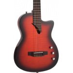 Tanglewood EM DC8 Nylon Thinline Classical Guitar Flame with Bag, Through Congnac Gloss