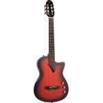 Tanglewood EM DC8 Nylon Thinline Classical Guitar Flame with Bag, Through Congnac Gloss - Gambar 2