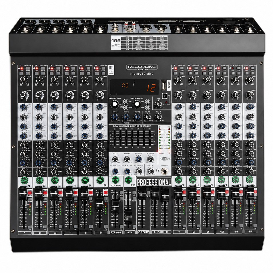 luxury12-mk2 Recording Tech LUXURY 12 MK2 Mixer Audio Professional - Gambar 1