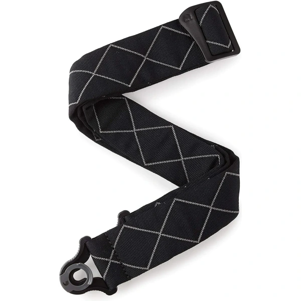 D ADDARIO 50BAL02 PLANET WAVES 50MM AUTO LOCK PADDED STRAP- DIAMOND BLACK