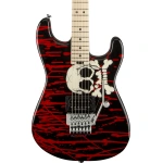 Charvel Warren DeMartini Signature Pro-Mod Electric Guitar, Maple FB, Blood and Skull