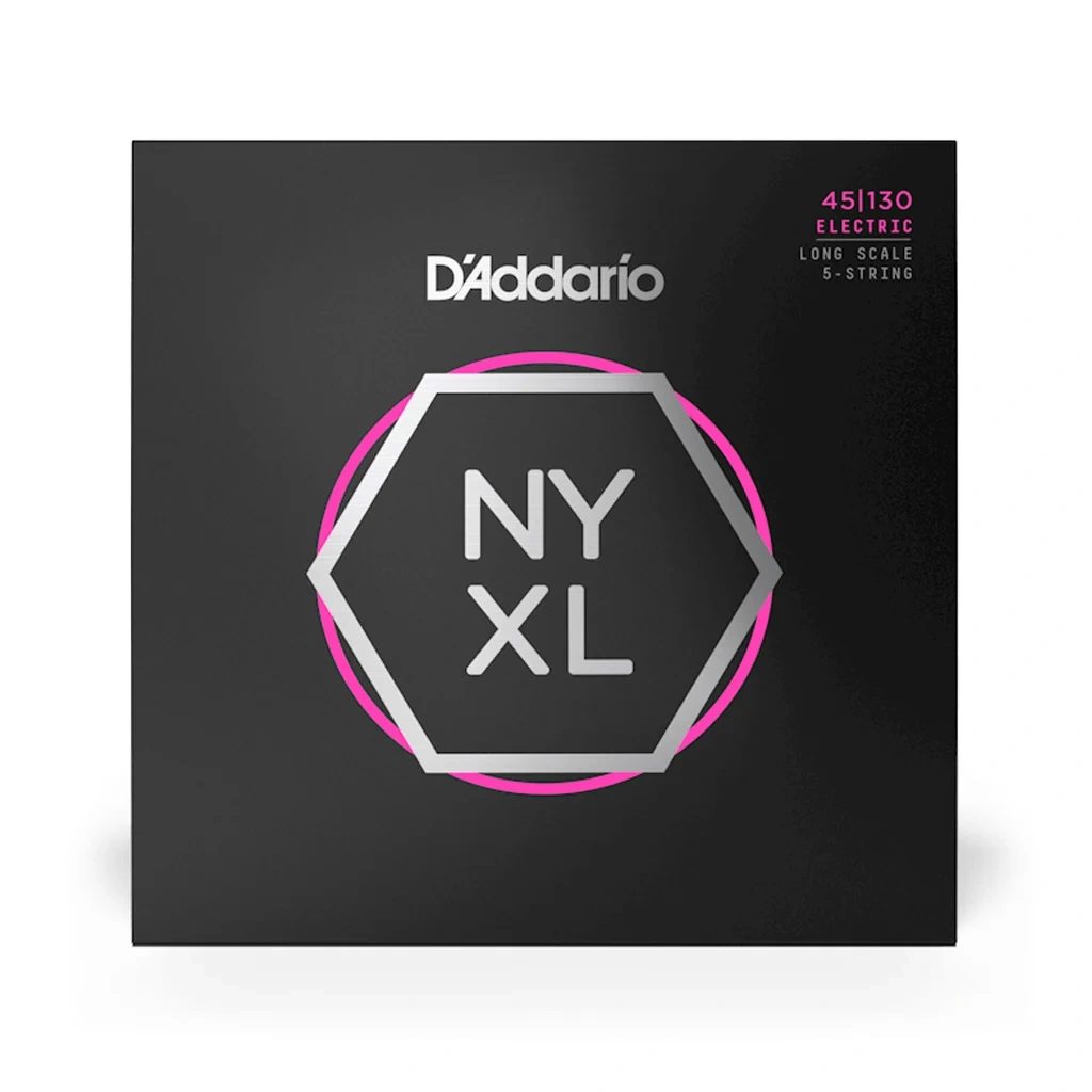 D Addario NYXL45130 NYXL 5-String Bass Strings, Long Scale, Regular Light, 45-130 D Addario NYXL45130 NYXL 5-String Bass Strings, Long Scale, Regular Light, 45-130