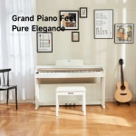 Donner DDP 100 Digital Piano 88 Key Weighted Action, White - Gambar 5
