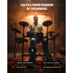 Donner DED-300 Pro Electronic Drum Set with Independent Hi-Hat - Gambar 5