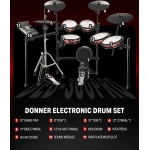 Donner DED-300 Pro Electronic Drum Set with Independent Hi-Hat - Gambar 4