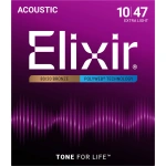 Elixir 11000 Polyweb 80/20 Bronze Acoustic Guitar Strings 10-47