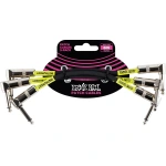 Ernie Ball 6" Angle to Angle Patch Cable, 3-Pack, Black