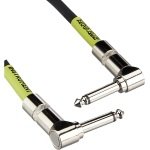 Ernie Ball P06050 6" Angle to Angle Patch Cable, Black (1PCS)