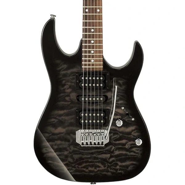 Ibanez Gio GRX70QA-TKS Electric Guitar, Transparent Black Sunburst