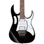 Ibanez JEMJR-BK Steve Vai Signature Electric Guitar, Black