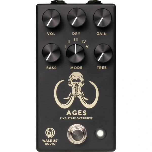 Walrus Audio Ages Overdrive Guitar Effects Pedal, Black