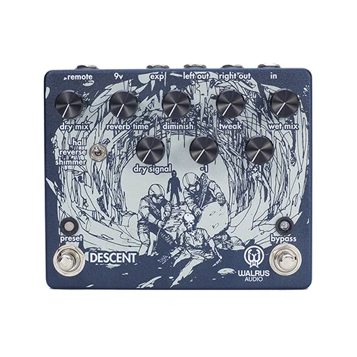 Walrus Audio Descent Reverb & Octave Machine Guitar Effects Pedal Walrus Audio Descent Reverb & Octave Machine Guitar Effects Pedal