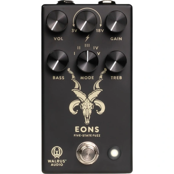 Walrus Audio Eons Five-State Fuzz Guitar Effects Pedal, Black