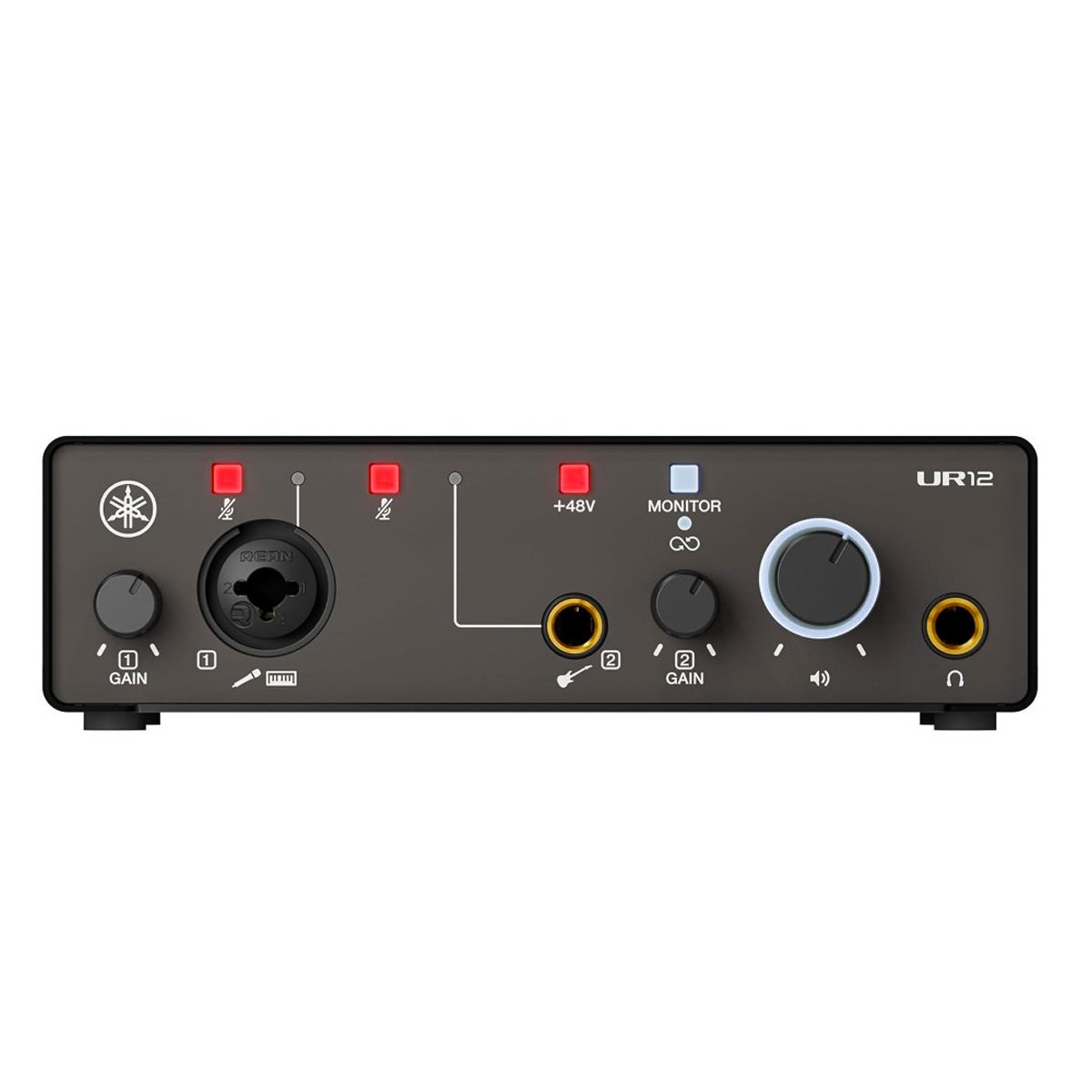 Yamaha-UR12MK3-Usb Yamaha UR12-MK3 USB Type-C Audio Interface, Black - Gambar 1