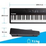 Alesis recital piano 88 key with semi weighted keys size