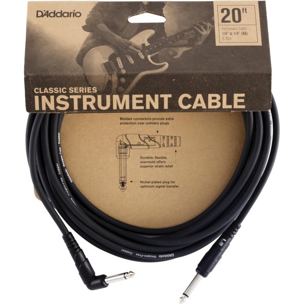 D Addario Planet Waves PW-CGTRA-20 Instrument Cable 20Ft