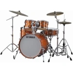 Yamaha Absolute Hybrid Maple 5 Piece Drum Set, Orange Sparkle