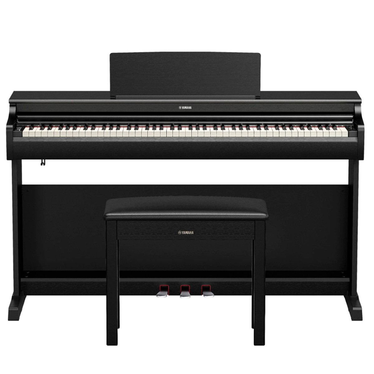 Arius-YDP166-BK-Home-Digital-Piano Yamaha Arius YDP 166 88-key Upright Digital Piano with Bench - Gambar 1
