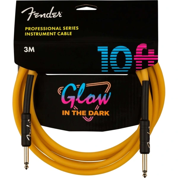 Fender 10 FT Professional Series Glow in the Dark Instrument Cable