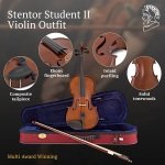 Stentor 1500C Student II 3/4 Size Violin Outfit - Gambar 3