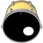 Remo encore en1022es ebony with sound hole bass drum heads