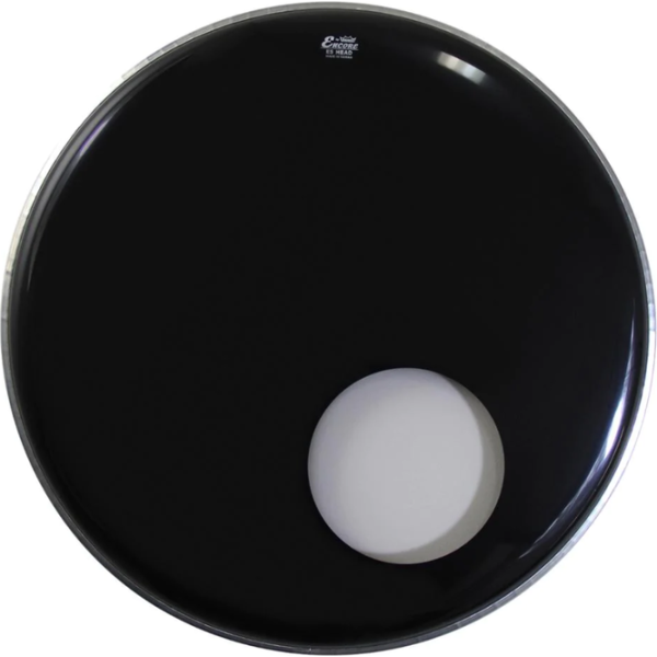 Remo encore en1022es ebony with sound hole bass drumheads