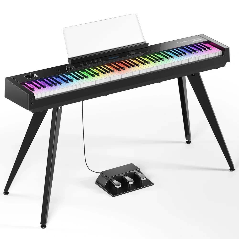 donner-dp-s500-upright-hammer-action-digital-piano-black Donner dp s500 upright hammer action digital piano black