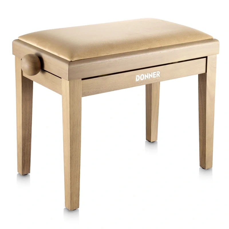 donner-height-adjustable-piano-stool-matte-beige-color Donner height adjustable piano stool matte beige color