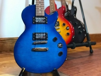 Epiphone Special-II Plus Top Electric Guitar, Transparent Blue - Gambar 6