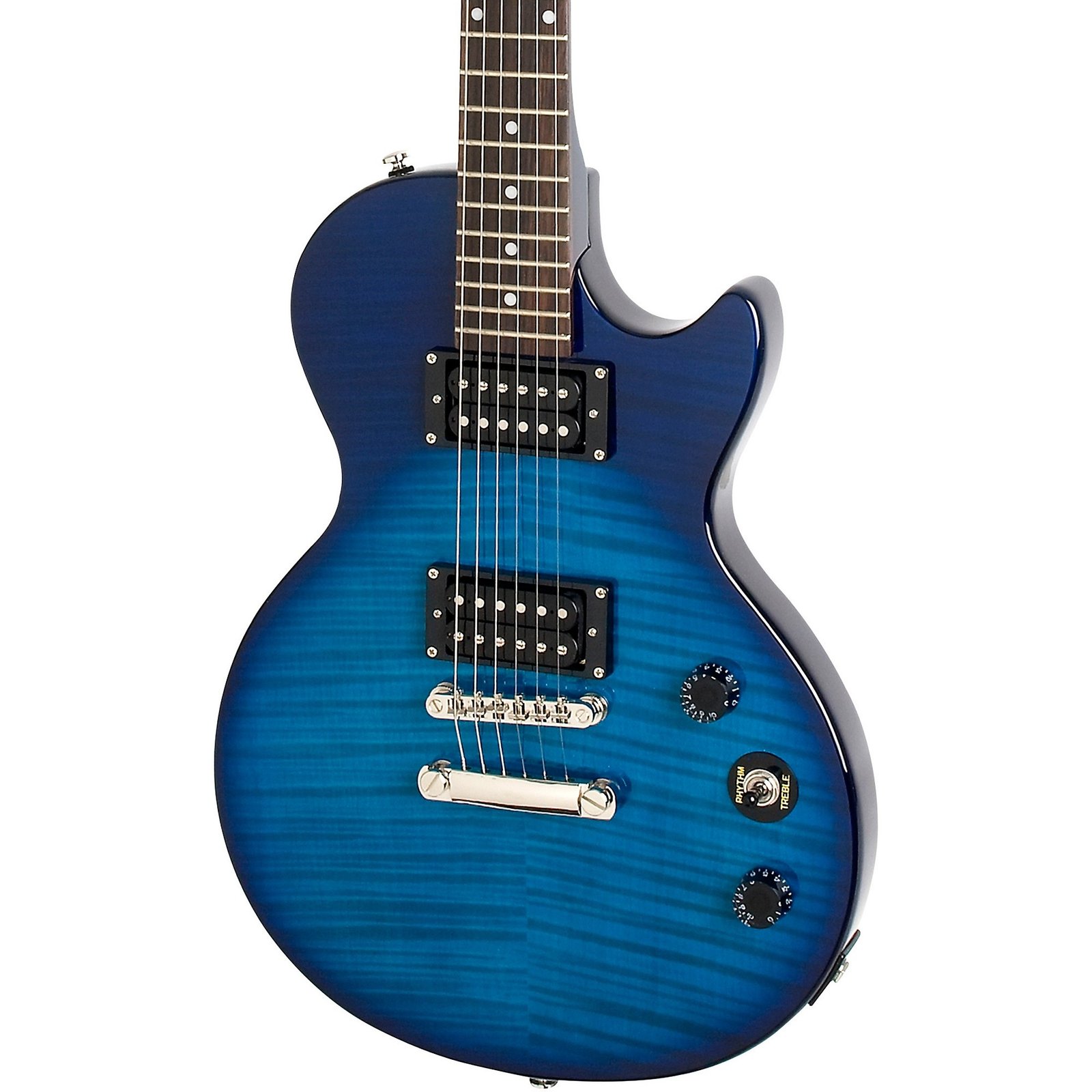 epiphone-special-ll-plus-top-trans-blue Epiphone Special-II Plus Top Electric Guitar, Transparent Blue - Gambar 1