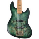 Sire marcus miller v10 fretless 5 string bass guitar transparent green satin
