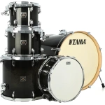 Tama superstar classic 5 piece shell pack transparent black burst lacquer